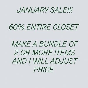 January Sale Announcement